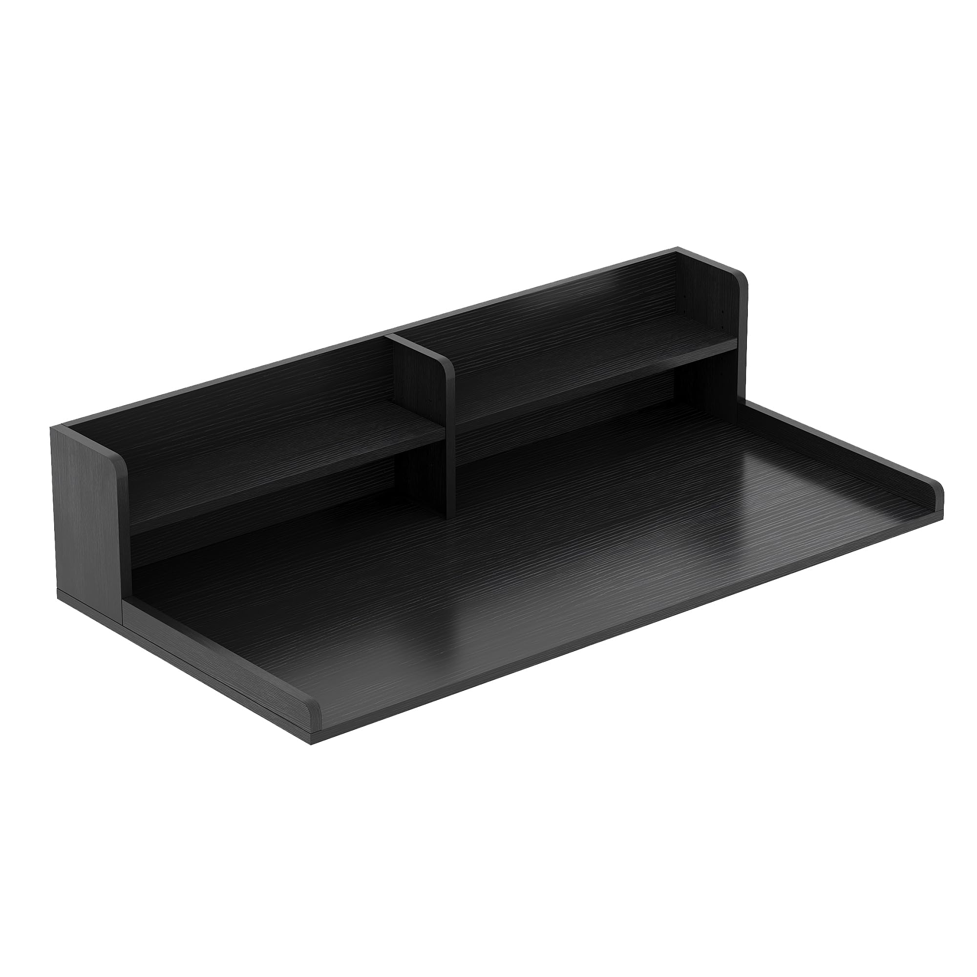 ChooChoo 2-Tier Washer Dryer Countertop with Adjustable Shelf, Spacious Laundry Room Storage for Folding Clothes and Efficient Organization, Black - Image 8