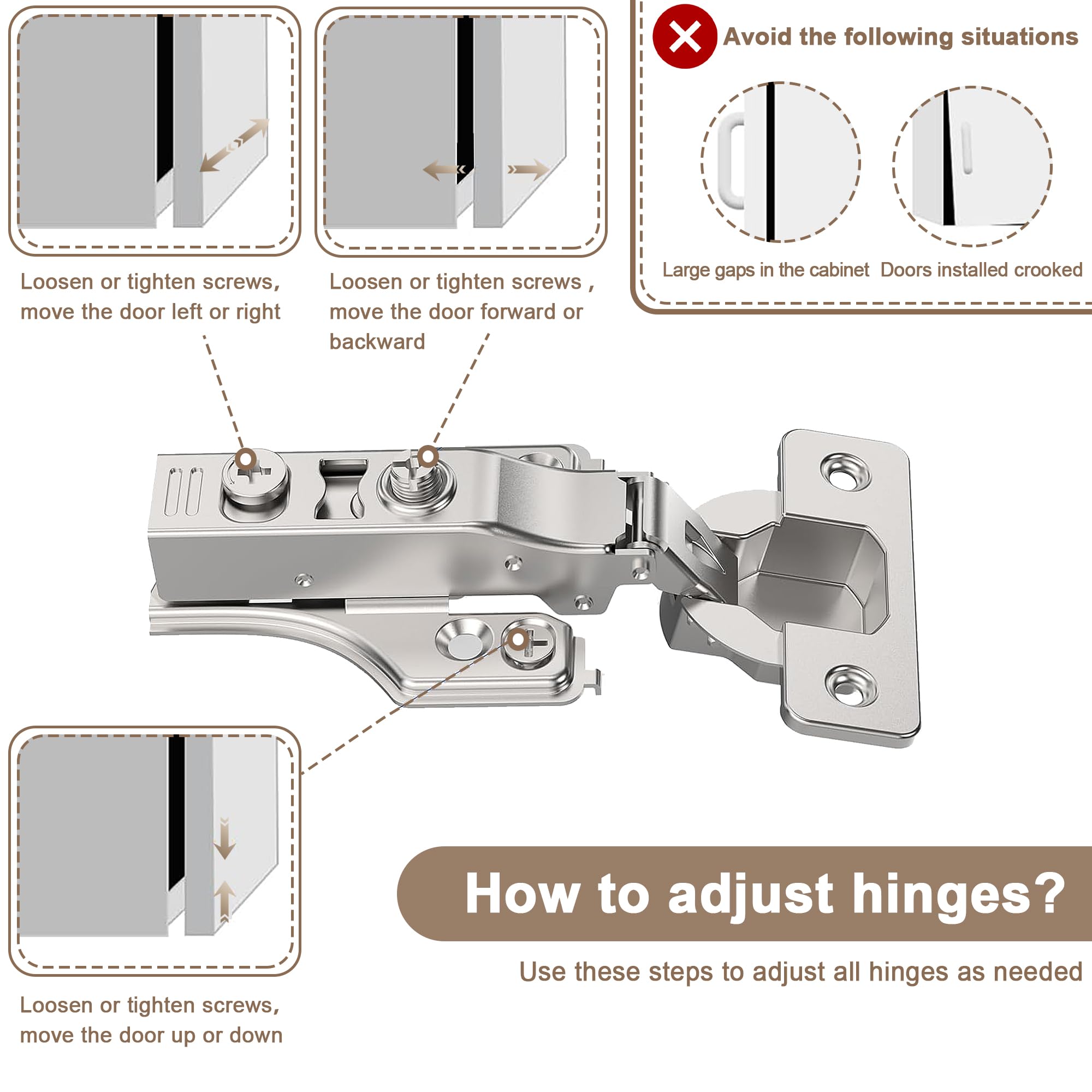 ChooChoo Bathroom Wall Cabinet, Kitchen Storage Cupboard Cabinet with 2 Doors, Fluted Laundry Room Cabinet for Bathroom, Kitchen, Garage, White - Image 8